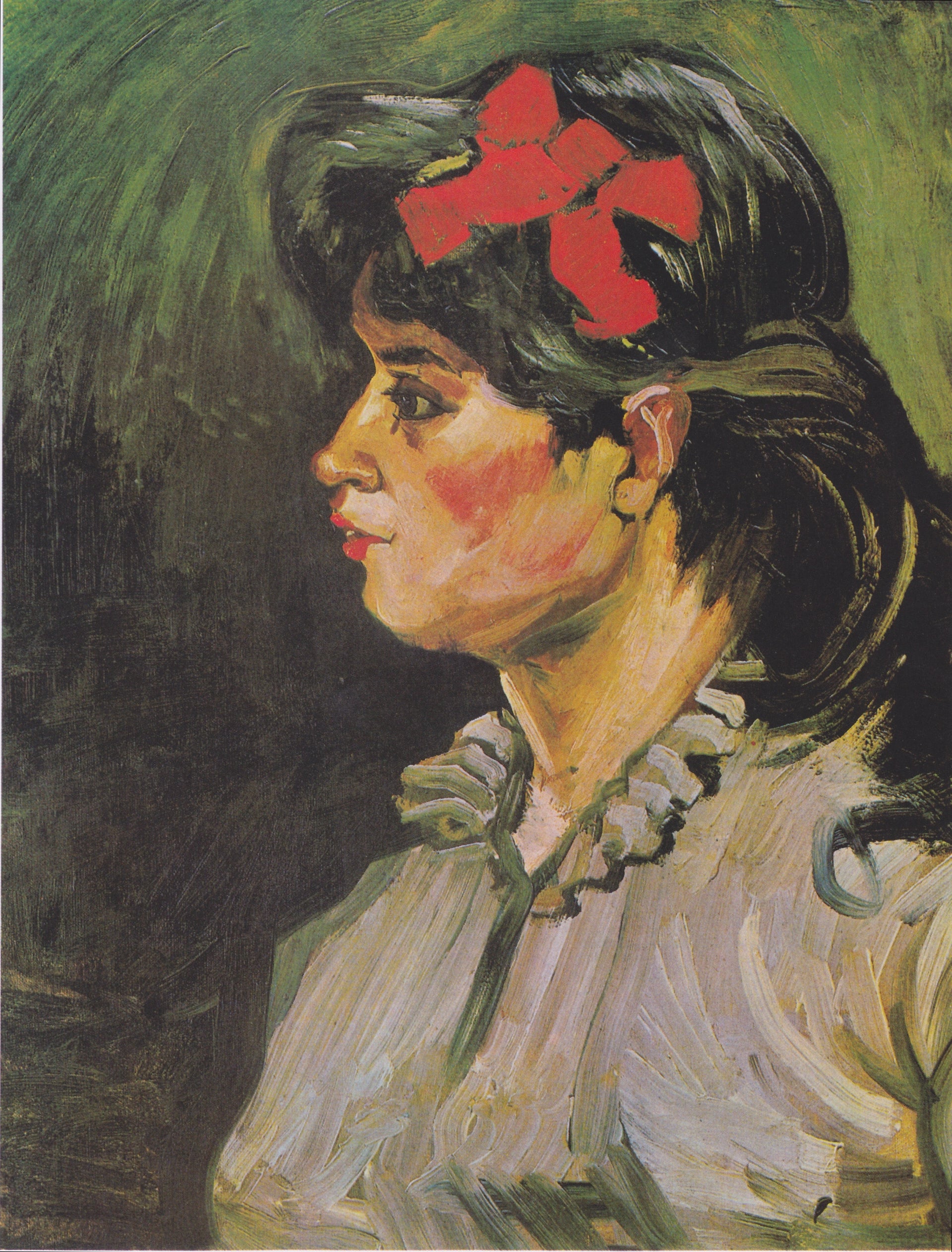 Femme avec un ruban rouge F207 JH979 — Vincent van Gogh
