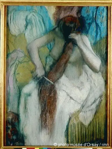 Donna che si pettina - Edgar Degas