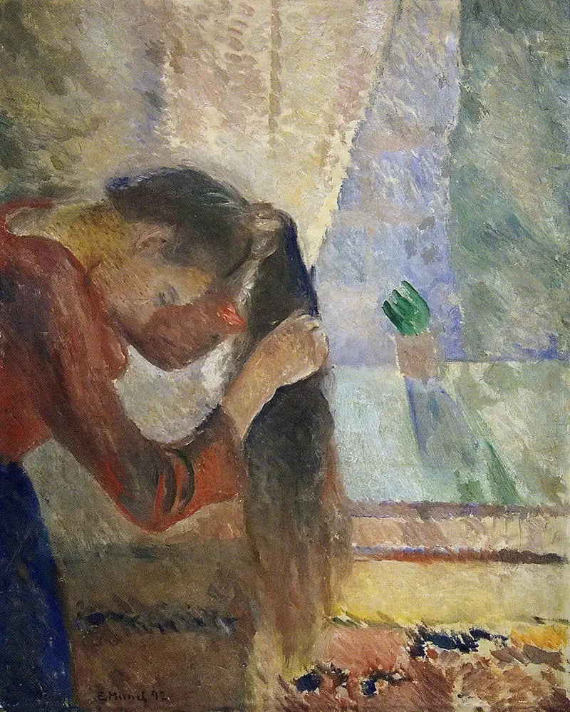 Donna che si pettina - Edvard Munch