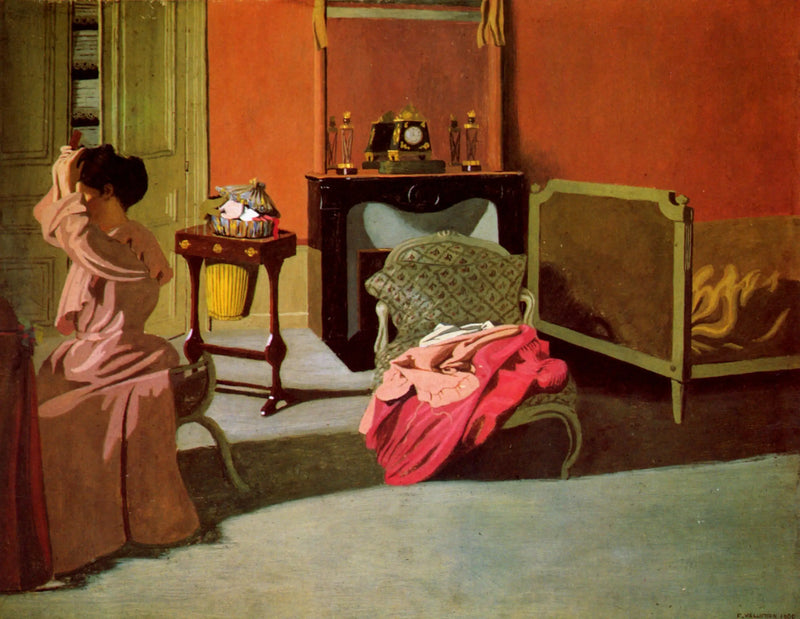 Donna che si acconcia i capelli - Félix Vallotton