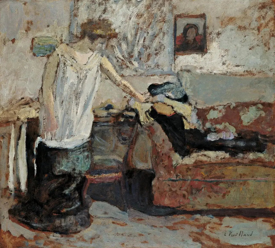 Donna che si spoglia - Édouard Vuillard