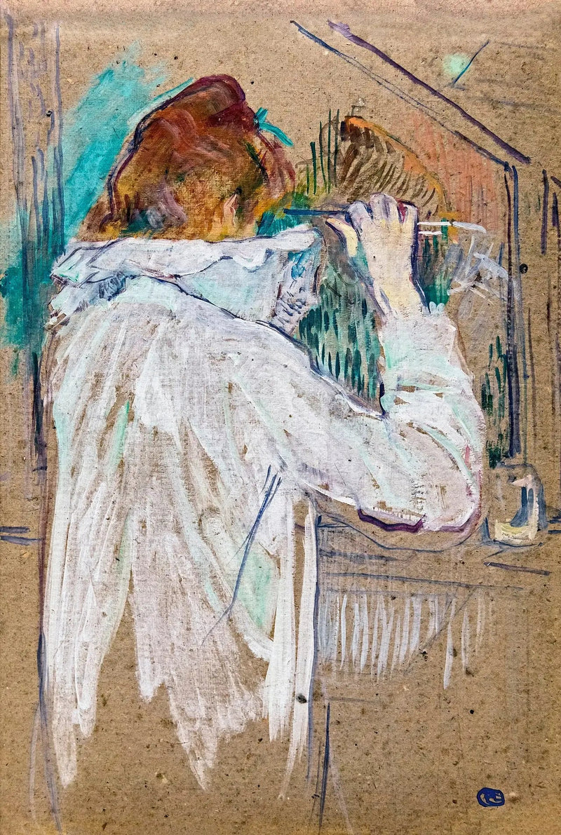 Donna che si arriccia - Henri de Toulouse-Lautrec