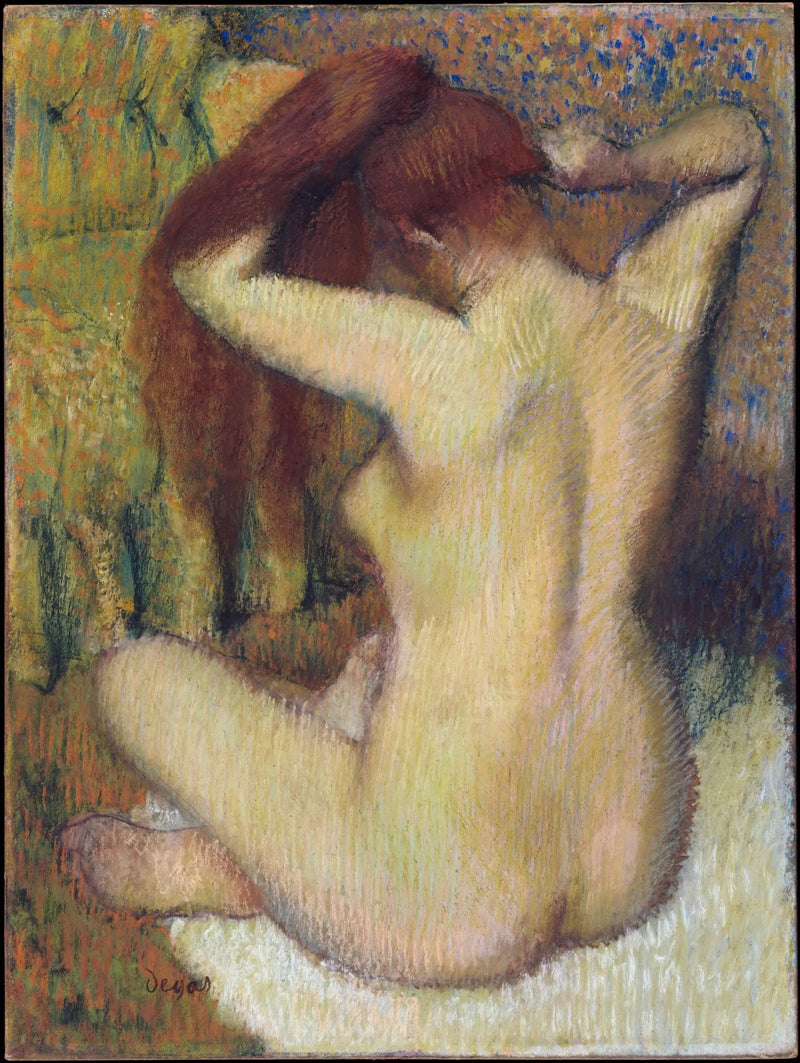 Donna che si pettina i capelli - Edgar Degas