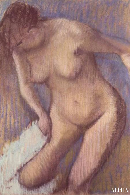 Femme se séchant - Edgar Degas - Reproductions de tableaux et peintures haut de gamme