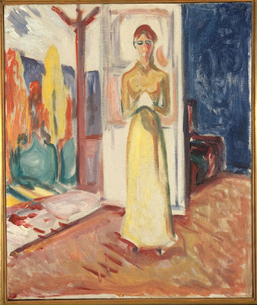 Donna in piedi nell'architrave della porta - Edvard Munch