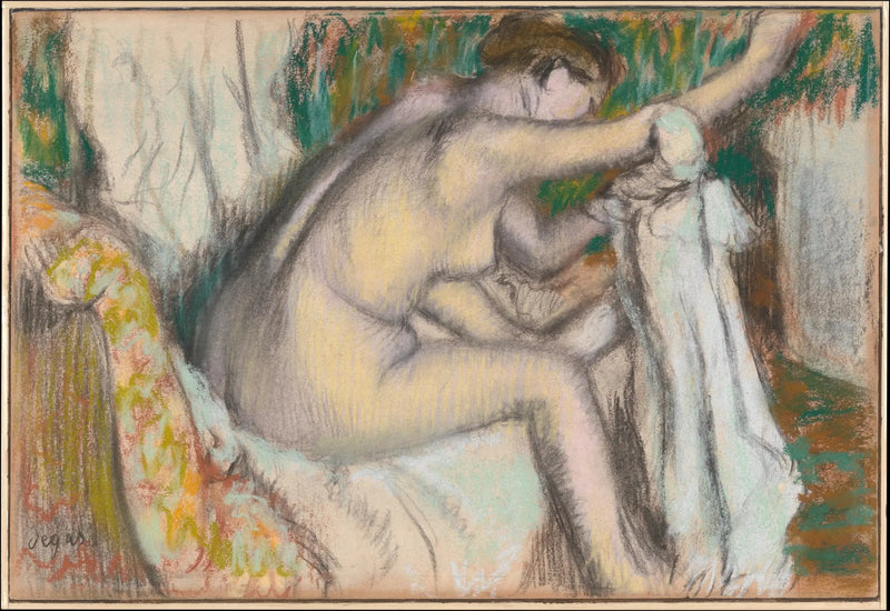Donna che asciuga il suo braccio - Edgar Degas