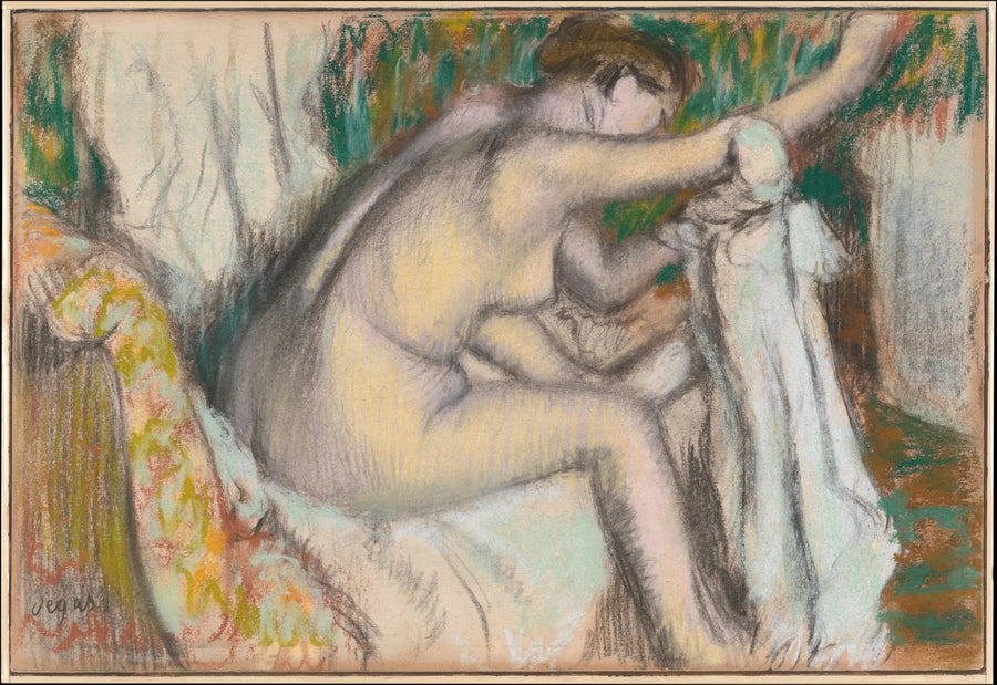 Donna che asciuga il suo braccio - Edgar Degas