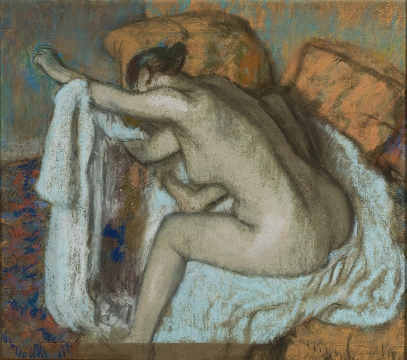 Donna che asciuga il braccio sinistro - Edgar Degas