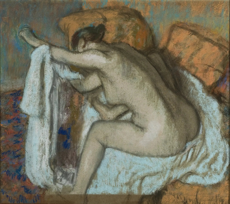 Donna che asciuga il braccio sinistro - Edgar Degas