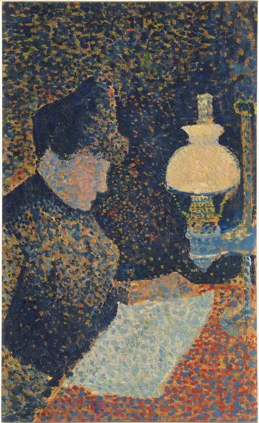 Donna sotto la lampada - Paul Signac