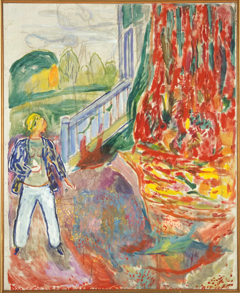 Donna sulle scale della veranda - Edvard Munch