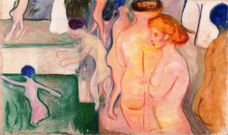Donne alla piscina - Edvard Munch