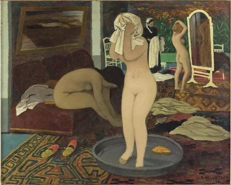 Donne al loro toilette - Félix Vallotton