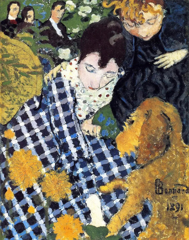 Donne con cane - Pierre Bonnard
