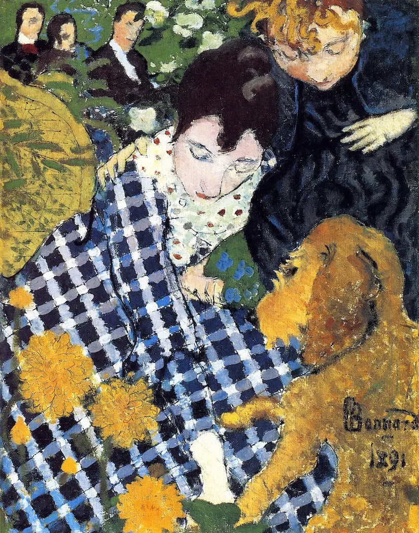 Donne con cane - Pierre Bonnard
