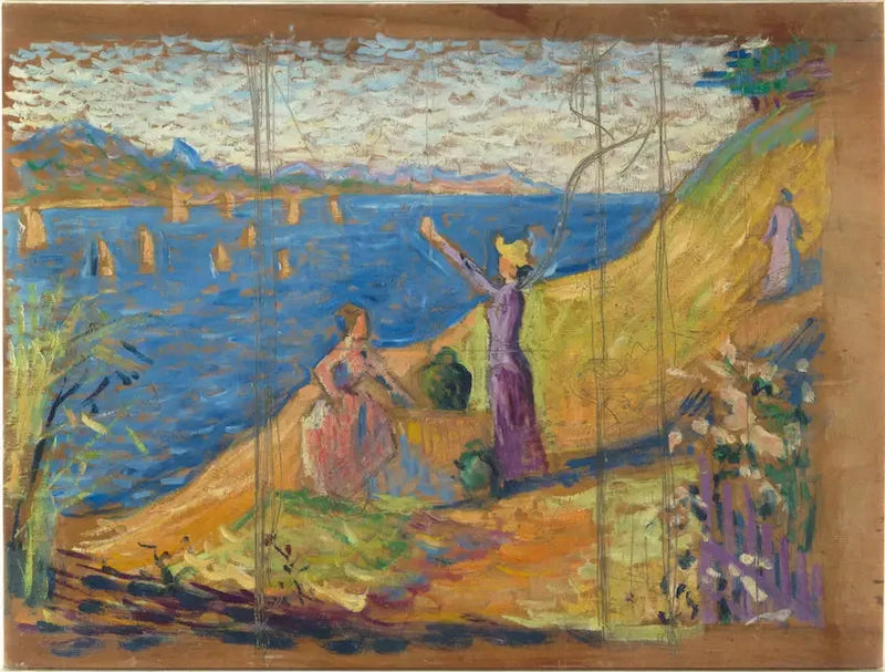 Donne al pozzo. Schizzo I - Paul Signac