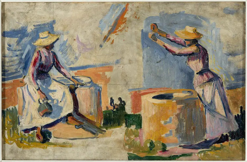 Donne al pozzo. Schizzo II - Paul Signac