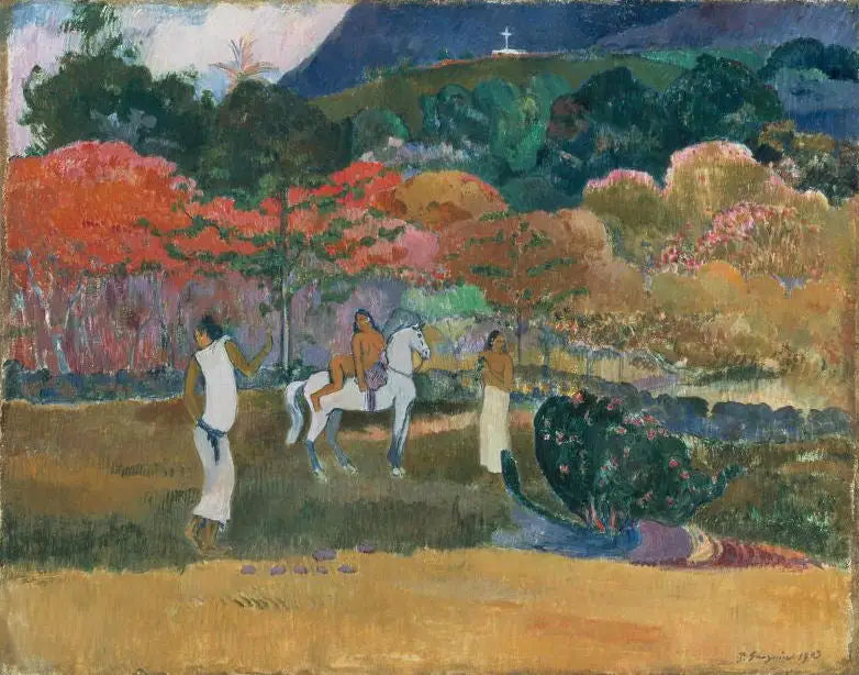 Donne e cavallo bianco - Paul Gauguin