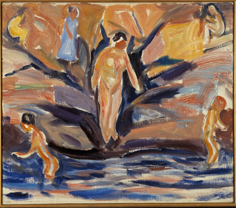 Donne e bambini che si bagnano - Edvard Munch