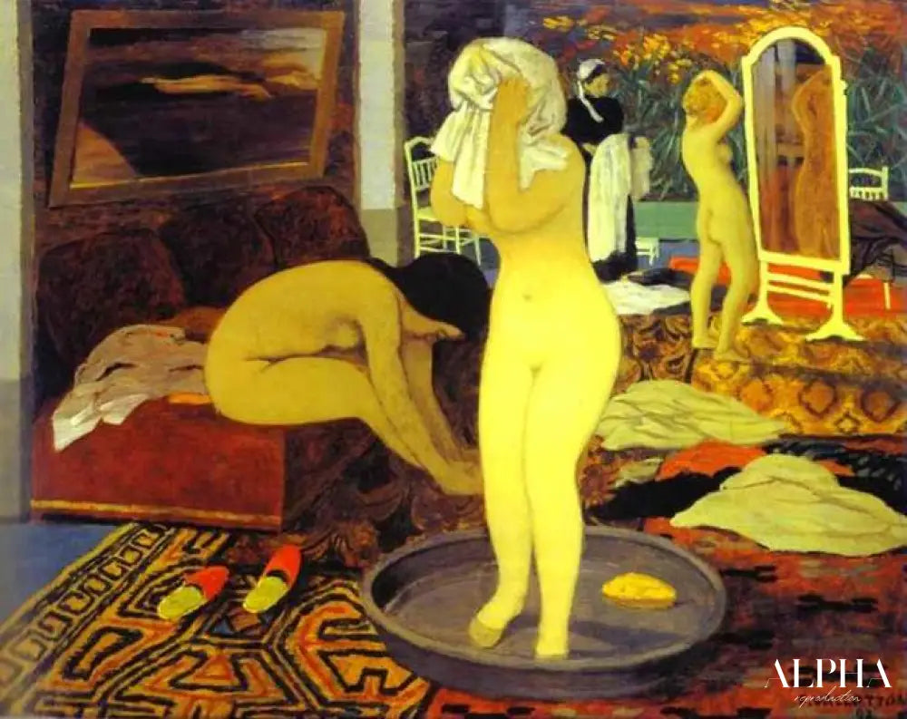 Femmes leur toilette - Félix Edouard Vallotton - Reproductions de tableaux et peintures haut de gamme