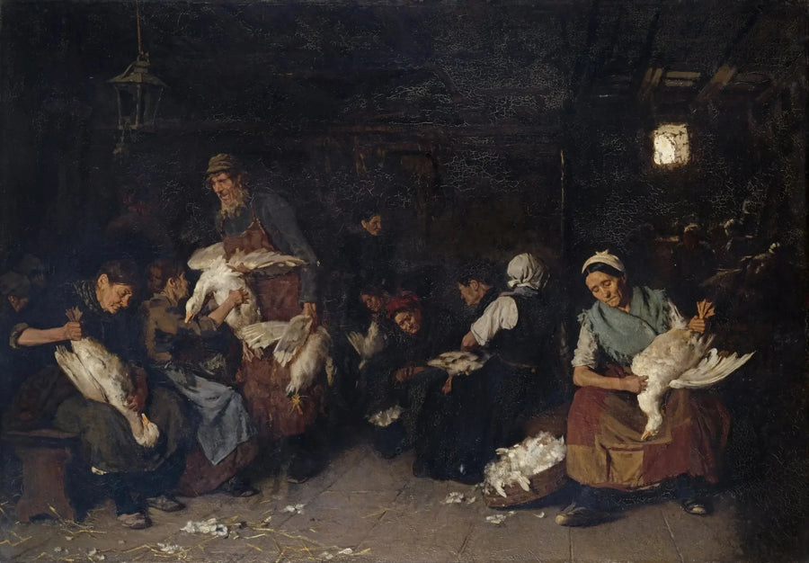 Donne che spennano oche - Max Liebermann