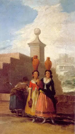 Donne che portano anfore (schizzo) - Francisco de Goya