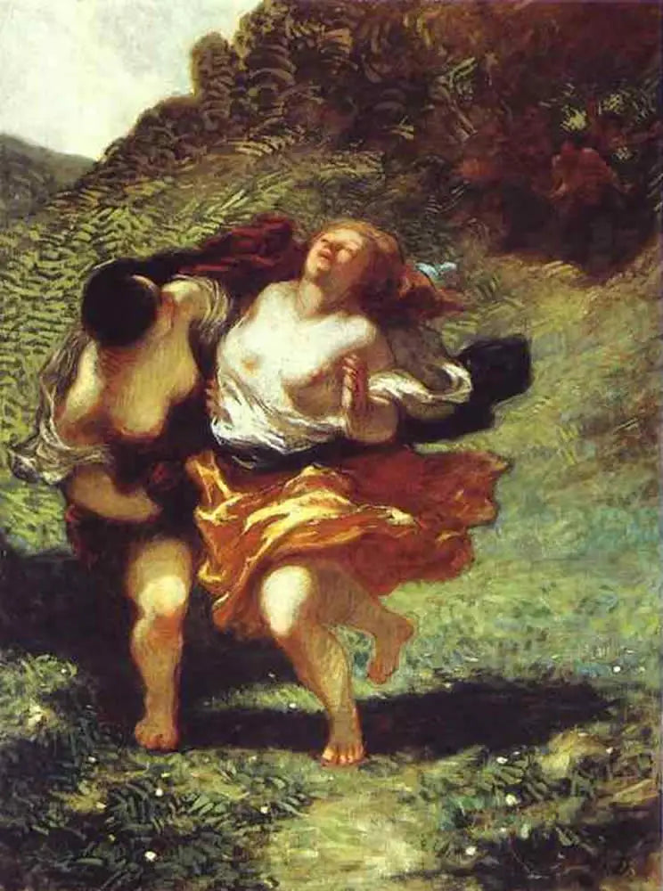 Donne inseguiti da satiro - Honoré Daumier