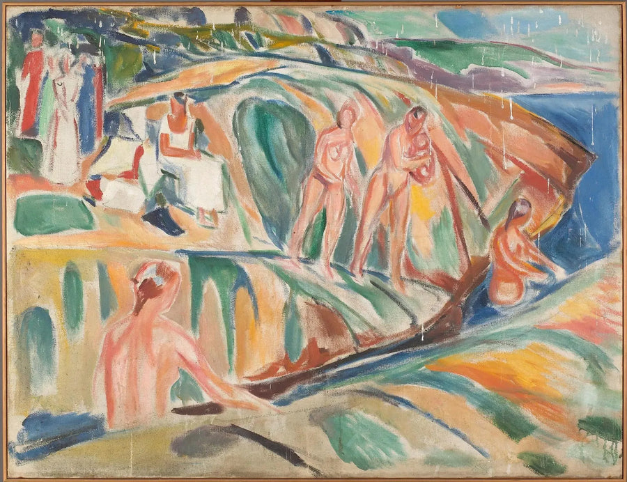 Donne che prendono il sole sulle rocce - Edvard Munch