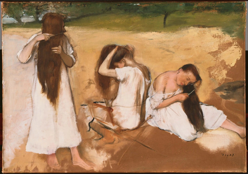 Donne che si pettinano i capelli - Edgar Degas