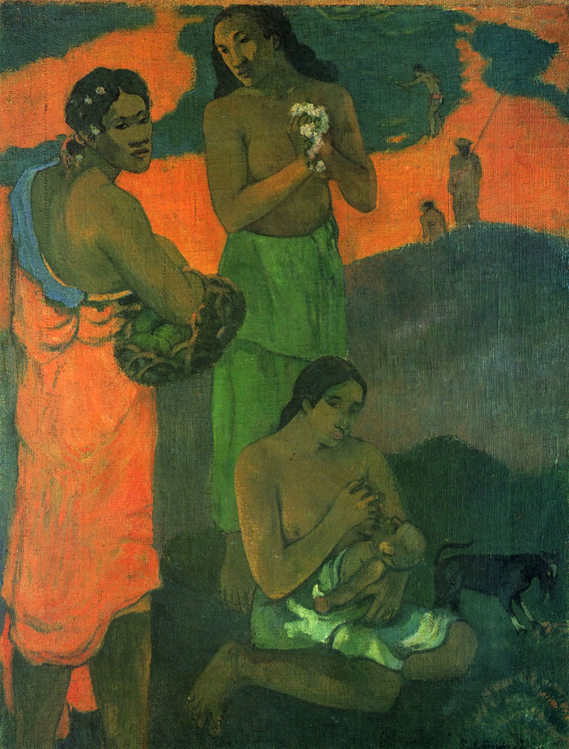 Donne sulla riva del mare - Paul Gauguin
