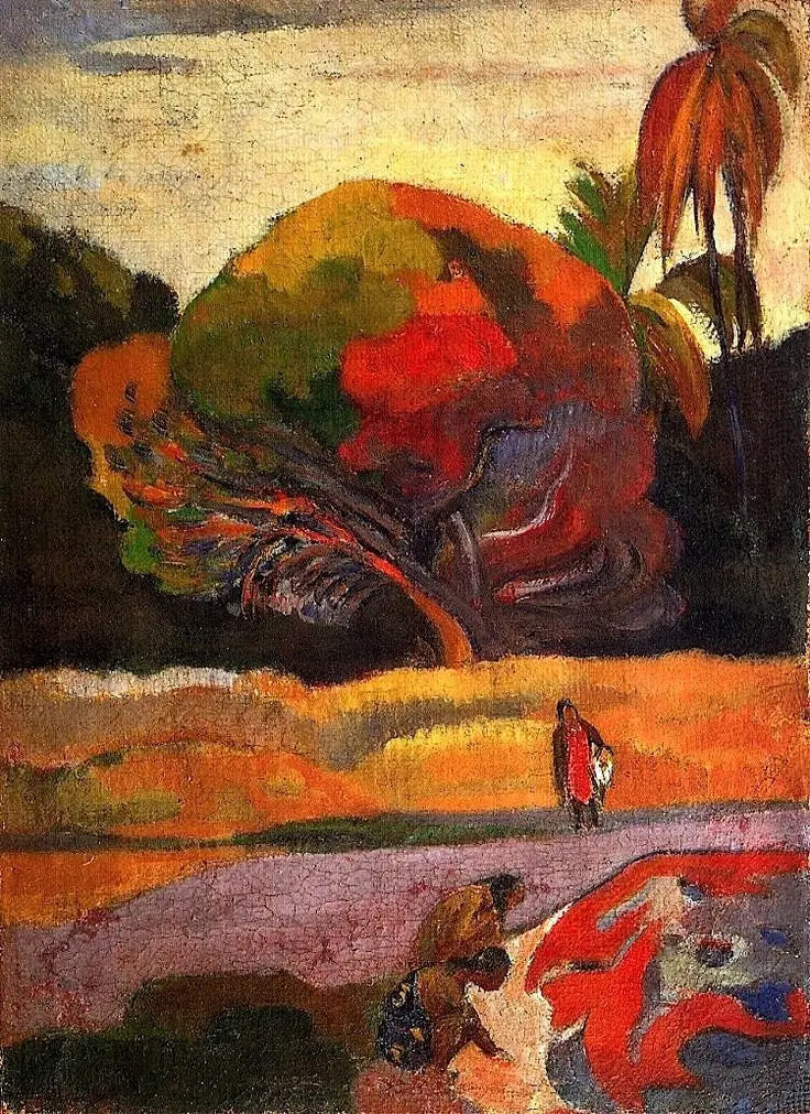 Donne tahitiane al bordo del fiume - Paul Gauguin