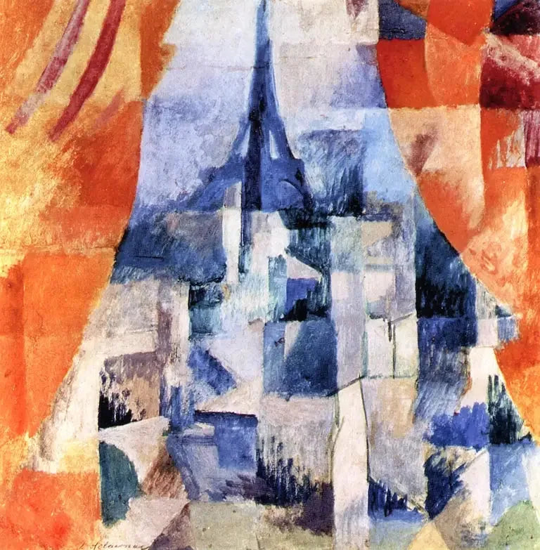 Finestra con tende arancioni - Robert Delaunay