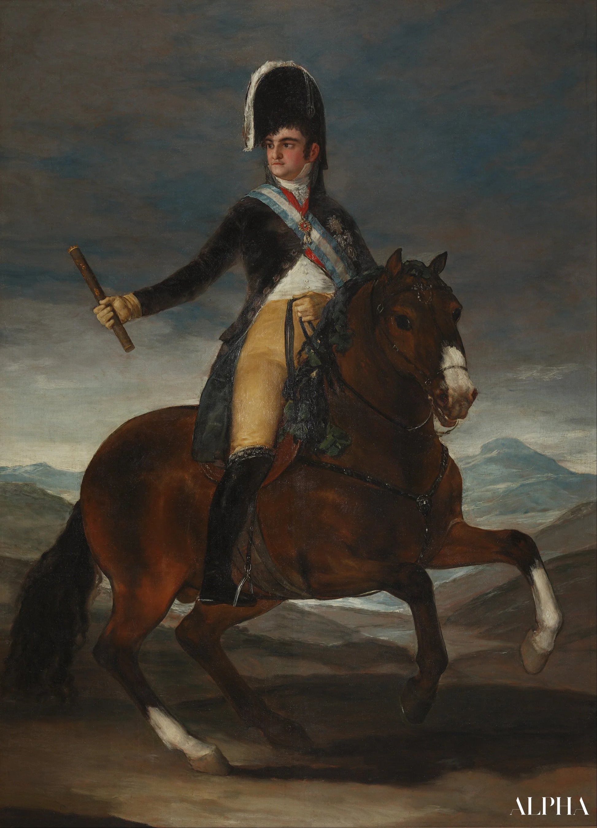 Ferdinando VII a cavallo - Francisco de Goya - Riproduzioni di quadri e dipinti di alta gamma