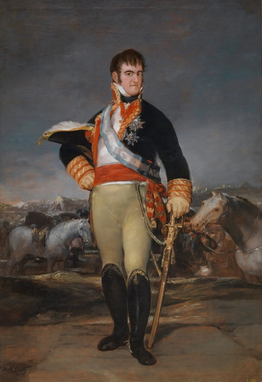 Ferdinando VII in un accampamento - Francisco de Goya