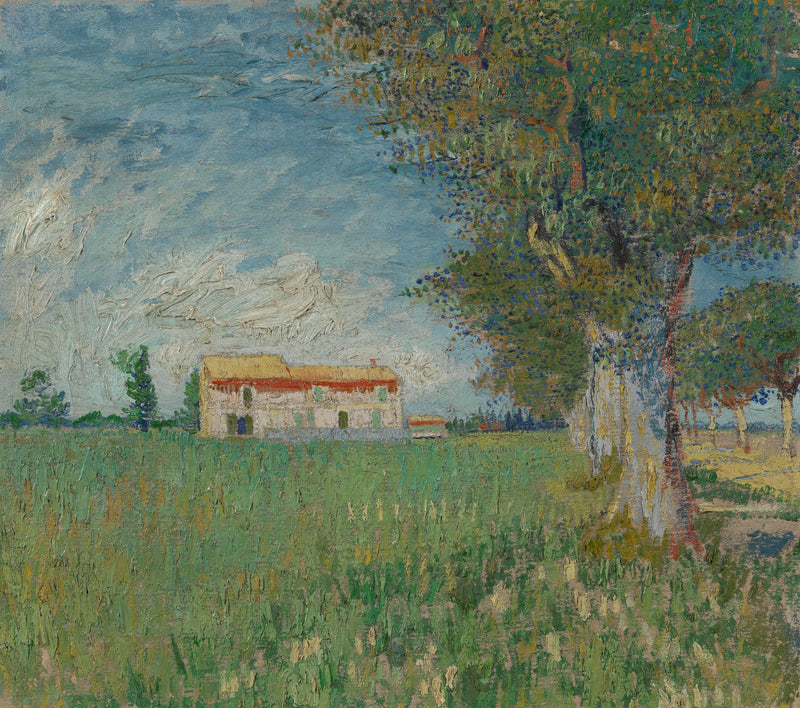 Fattoria in un campo di grano - Vincent van Gogh