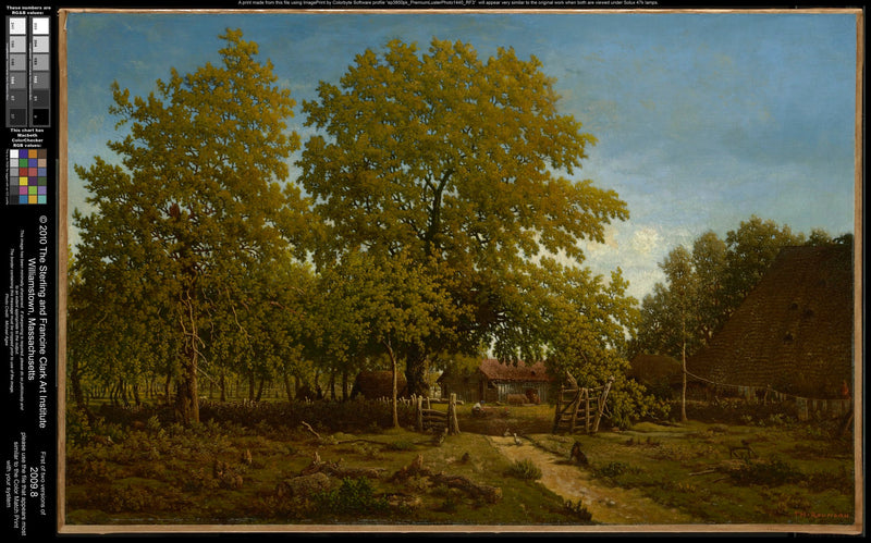 Fattoria nelle Landes - Théodore Rousseau