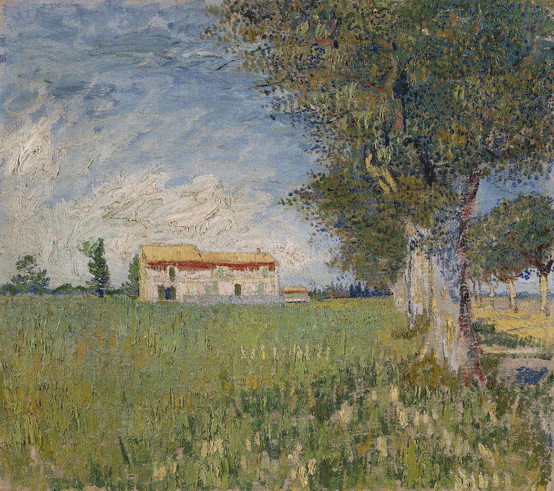Fattoria in un campo di grano - Vincent van Gogh