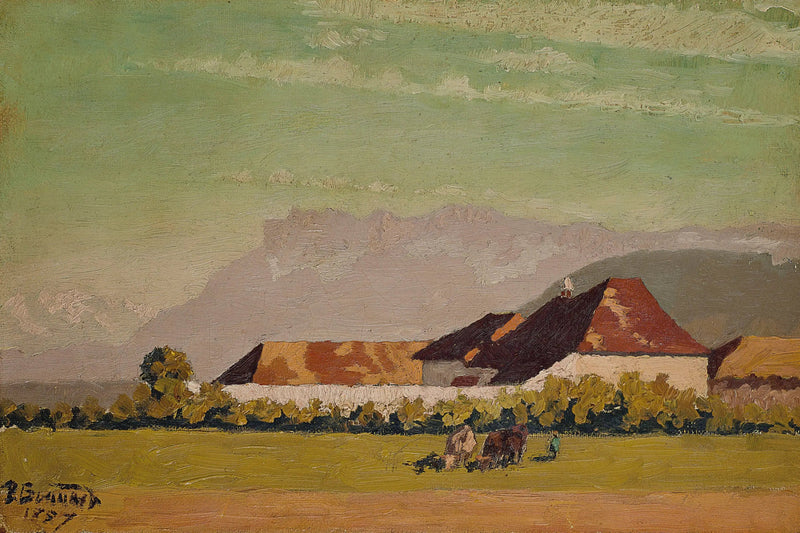 Fattoria in un paesaggio del Delfinato - Pierre Bonnard
