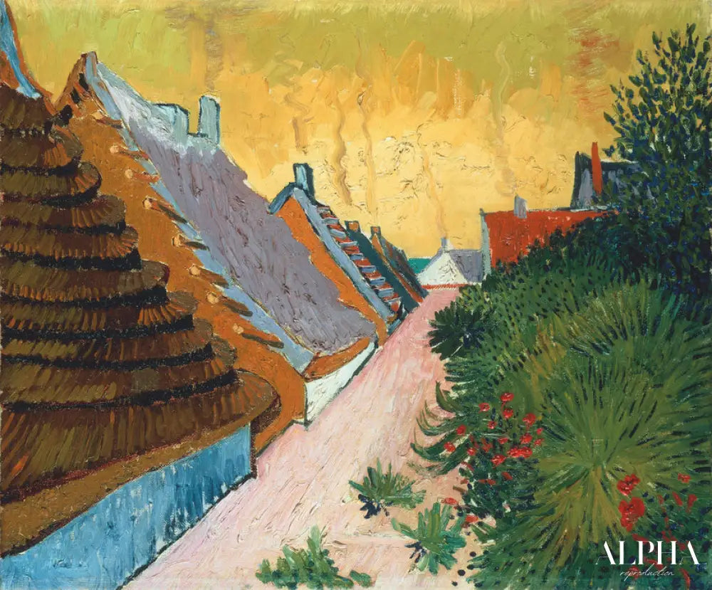 Fermettes aux Saintes-Maries - Van Gogh - Reproductions de tableaux et peintures haut de gamme