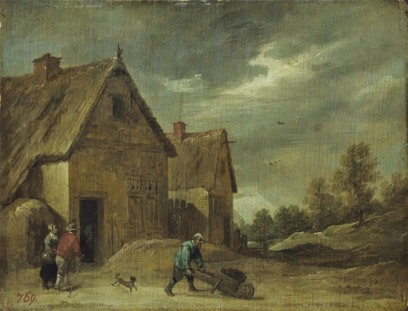 Contadino con una carriola - David Teniers il Giovane