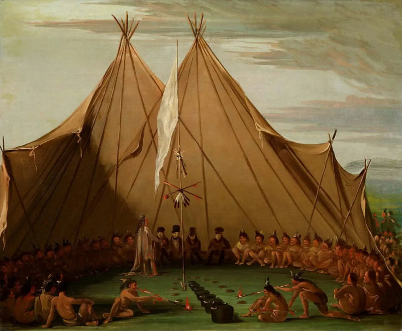 Festin del cane Sioux - George Catlin