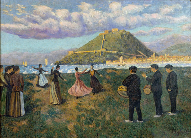 Festival basco (danza a El Antiguo, San Sebastian) - Dari��o de Regoyos