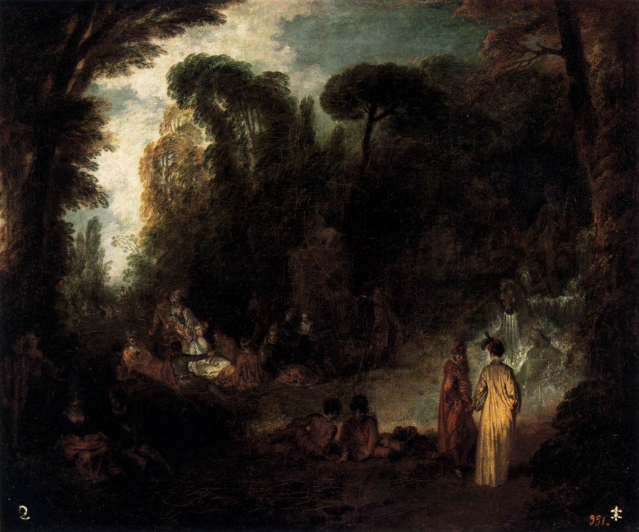 Fête dans un parc - Antoine Watteau - Alpha Reproduction