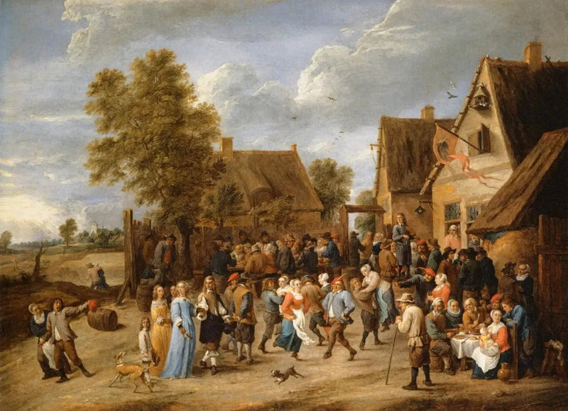 Festa di paese con coppia aristocratica - David Teniers il Giovane