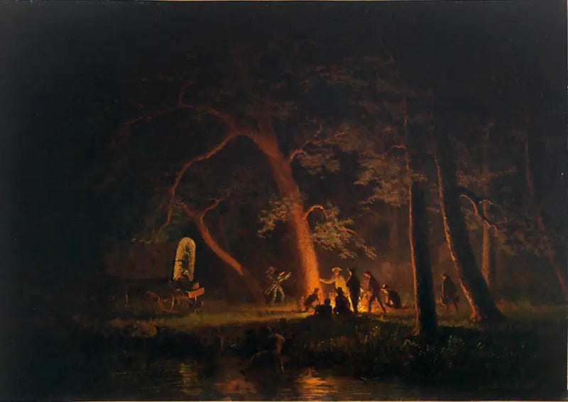 Fuoco da campo - Albert Bierstadt