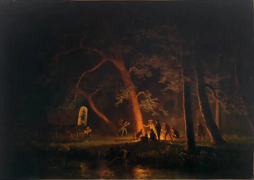 Fuoco da campo - Albert Bierstadt