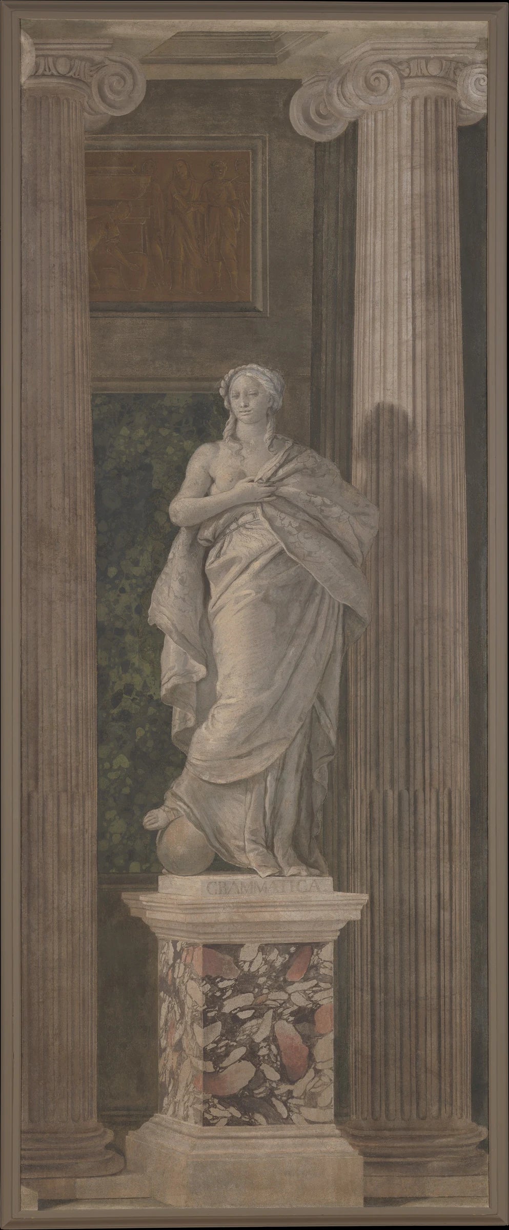 Figure allégorique représentant la grammaire - Girolamo Mengozzi (called Colonna)|Giovanni Battista Tiepolo