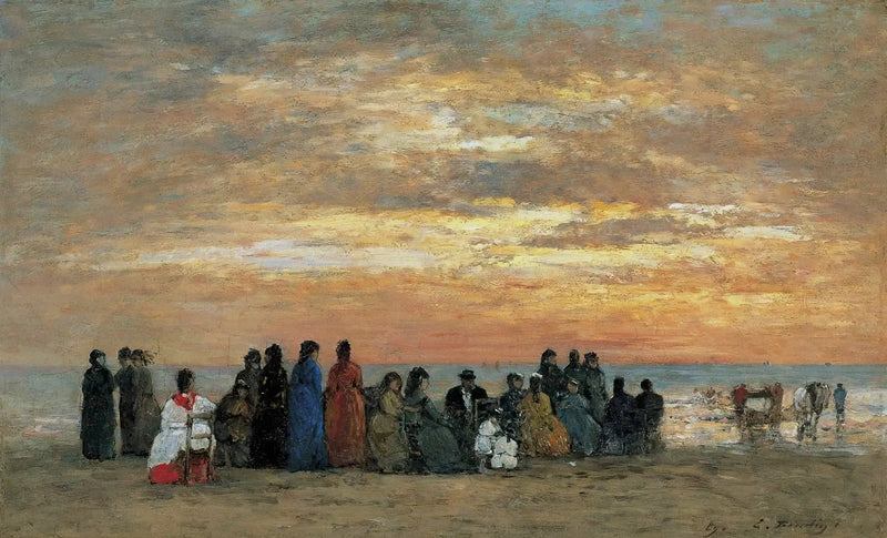 Figure sulla spiaggia di Trouville - Eugène Boudin