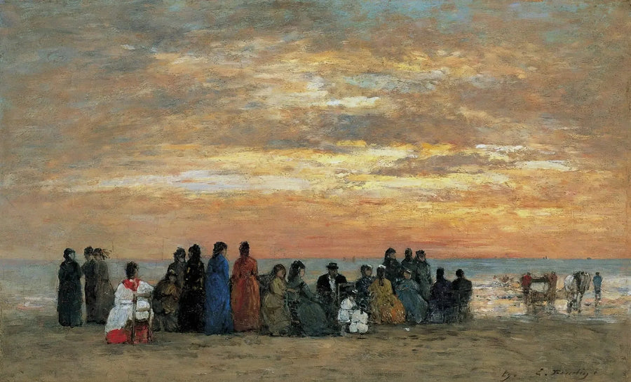 Figure sulla spiaggia di Trouville - Eugène Boudin