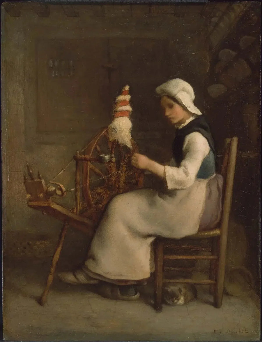 Fileur seduto (Emélie Millet) - Jean-François Millet